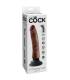 DILDO VIBRADOR KING COCK 1778 CM MARRON