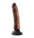 DILDO VIBRADOR KING COCK 2032 CM MARRON