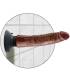 DILDO VIBRADOR KING COCK 2032 CM MARRON