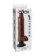 DILDO VIBRADOR KING COCK CON TESTICULOS 255 CM COLOR MARRON
