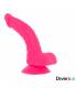 DIVERSIA DILDO FLEXIBLE CON VIBRACION 215 CM ROSA