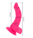 DIVERSIA DILDO FLEXIBLE CON VIBRACION 215 CM ROSA