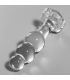 NEBULA SERIES BY IBIZA MODELO 1 PLUG CRISTAL BOROSILICATO 107 X 3 CM TRANSPARENTE