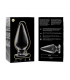 NEBULA SERIES BY IBIZA MODELO 4 PLUG CRISTAL BOROSILICATO 11 X 5 CM TRANSPARENTE