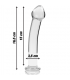 NEBULA SERIES BY IBIZA MODELO 11 DILDO CRISTAL BOROSILICATO 16 X 3 CM TRANSPARENTE