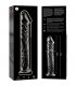 NEBULA SERIES BY IBIZA MODELO 12 DILDO CRISTAL BOROSILICATO 17 X 35 CM TRANSPARENTE