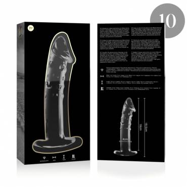 NEBULA SERIES BY IBIZA MODELO 19 DILDO CRISTAL BOROSILICATO 185 X 4 CM TRANSPARENTE
