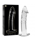 NEBULA SERIES BY IBIZA MODELO 19 DILDO CRISTAL BOROSILICATO 185 X 4 CM TRANSPARENTE