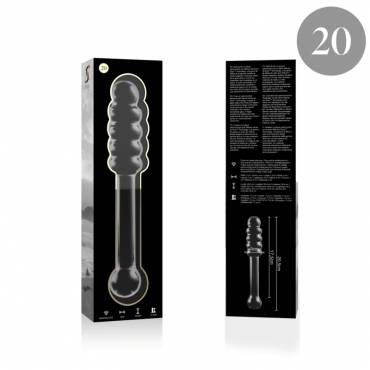 NEBULA SERIES BY IBIZA MODELO 20 DILDO CRISTAL BOROSILICATO 205 X 3 CM TRANSPARENTE