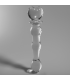 NEBULA SERIES BY IBIZA MODELO 21 DILDO CRISTAL BOROSILICATO 205 X 35 CM TRANSPARENTE