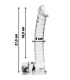 NEBULA SERIES BY IBIZA MODELO 23 DILDO CRISTAL BOROSILICATO 215 X 4 CM TRANSPARENTE