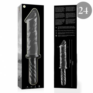 NEBULA SERIES BY IBIZA MODELO 24 DILDO CRISTAL BOROSILICATO 285 X 5 CM TRANSPARENTE
