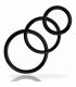 ADDICTED TOYS SET ANILLOS PENE NEGRO