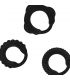ADDICTED TOYS SET 3 ANILLOS PENE NEGRO