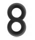 POWERING SUPER FLEXIBLE Y RESISTENTE ANILLO PENE Y TESTICULOS PR12 NEGRO