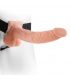 FETISH FANTASY SERIES 9 HOLLOW STRAP ON WITH BALLS 229CM NATURAL