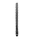 ALL BLACK RIDGED DUCHA ANAL SILICONA 27 CM