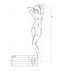 PASSION WOMAN BS031 BODYSTOCKING BLANCO TALLA UNICA
