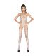 PASSION WOMAN BS034 BODYSTOCKING BLANCO TALLA UNICA