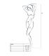 PASSION WOMAN BS045 BODYSTOCKING NEGRO TALLA UNICA
