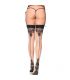 LEG AVENUE BAROQUE MEDIAS NUDE NEGRO EXCLUSIVE