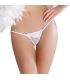 PASSION MICRO TANGA BLANCO TALLA UNICA CON ENCAJE