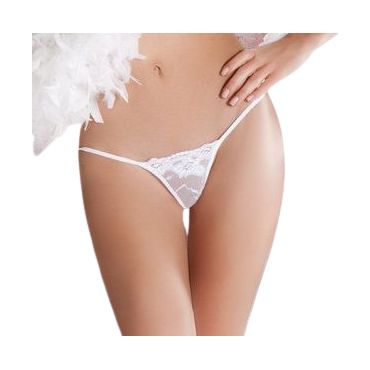 PASSION MICRO TANGA BLANCO TALLA UNICA CON ENCAJE