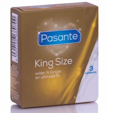 PASANTE PRESERVATIVOS KING MS LARGOS Y ANCHOS 3 UNIDADES