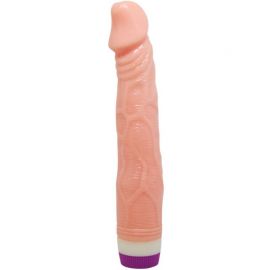 BAILE VIBRADOR REALaSTICO NATURAL 22 CM