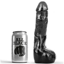 ALL BLACK PENE REALaSTICO ANAL 20 CM