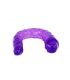 BAILE DILDO DOBLE EN GELATINA FLEXIBLE LILA