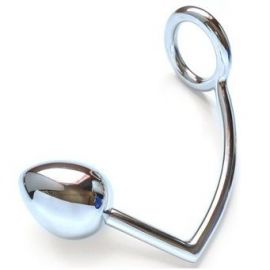 METAL HARD ANILLO CON GANCHO ANAL 50MM