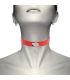 COQUETTE CHIC DESIRE COLLAR CUERO VEGANO ROJO ACCESORIO WOMAN FETISH