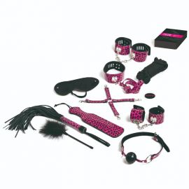TEASE PLEASE JUEGO 13 ACCESORIOS BONDAGE MAGENTA
