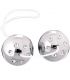 SEVEN CREATIONS BOLAS GEISHA PLATA SILVER SHADES
