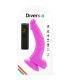 DIVERSIA DILDO FLEXIBLE CON VIBRACION LILA 215 CM O 45 CM