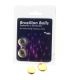 TALOKA BRAZILIAN BALLS GEL EXCITANTE EFECTO VIBRACIaN Y SHOCK 2 BOLAS
