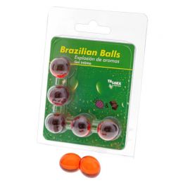 TALOKA BRAZILIAN BALLS GEL aNTIMO FRESA CHOCOLATE 5 BOLAS