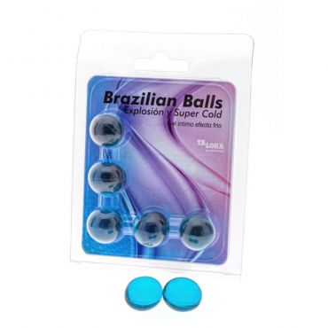 TALOKA BRAZILIAN BALLS GEL EXCITANTE EFECTO FRaO 5 BOLAS
