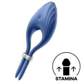 SATISFYER DUELIST ANILLO VIBRADOR AZUL