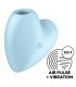 SATISFYER CUTIE HEART ESTIMULADOR Y VIBRADOR AZUL