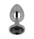 OHMAMA PLUG ANAL CON CRISTAL NEGRO 8 CM
