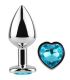 SECRETPLAY METAL BUTT PLUG CORAZaN AZUL TALLA S 7 CM