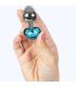 SECRETPLAY METAL BUTT PLUG CORAZaN AZUL TALLA S 7 CM