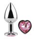SECRETPLAY METAL BUTT PLUG CORAZaN FUCSIA TALLA S 7 CM