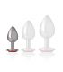 INTENSE PLUG ANAL METAL ALUMINIO CON CRISTAL ROJO TALLA S