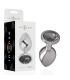 INTENSE PLUG ANAL METAL ALUMINIO CON CRISTAL NEGRO TALLA S