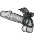 PRETTY LOVE DOBLE ANILLO VIBRADOR CON ESTIMULADOR NEGRO