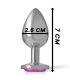 INTENSE PLUG ANAL METAL ALUMINIO CORAZaN ROSA TALLA S