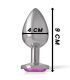 INTENSE PLUG ANAL METAL ALUMINIO CORAZaN ROSA TALLA L